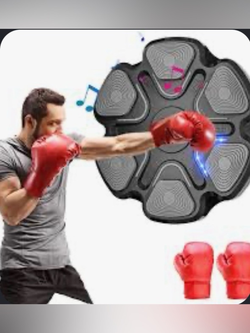 smart music boxing machine electronic, wall-mounted fitness training device. New